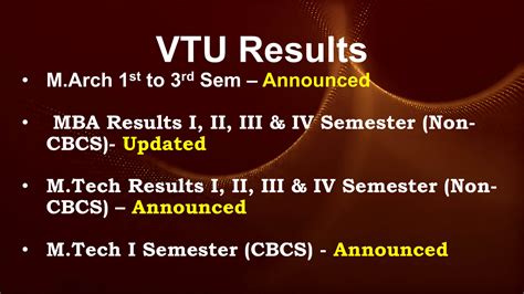 VTU Results CBCS & NON.